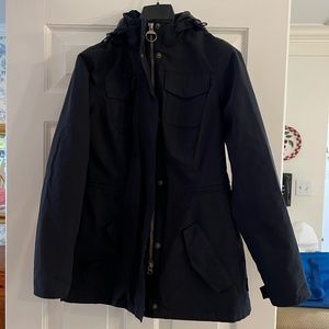 Barbour Navy Waxed Cotton Jacket